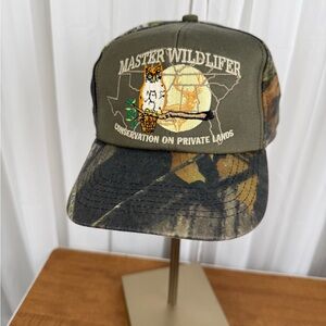 Vintage K-Products Camo Trucker Hat Strapback Adjustable USA Hunting